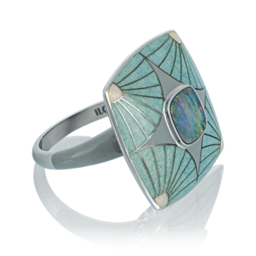 Ring Turquoise Art Deco